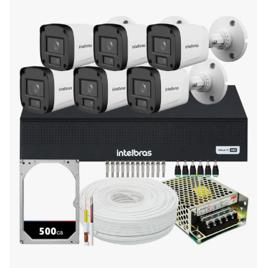 Kit 6 Câmeras Intelbras Vhl 1220b Full Hd Dvr De 8ch 1108-c