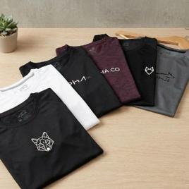 Kit 6 Camisetas Mais Procuradas Alpha Co - Personalização