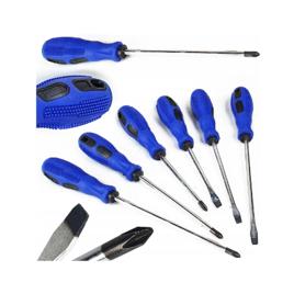 Kit 6 Chaves Phillips E Fenda Universal Ferramentas Completo