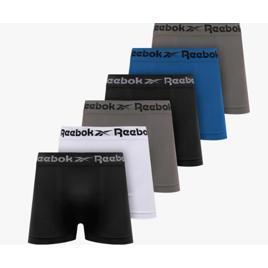 Kit 6 Cuecas Boxer Reebok Microfibra Sem Costura Original