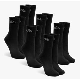 Kit 6 Pares De Meias Cano Médio Adulto Algodão Olympikus