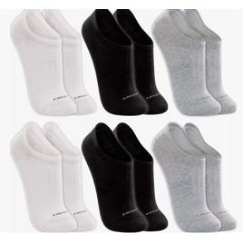 Kit 6 Pares Meias Lupo Sapatilha Invisível Soquete Original