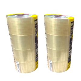 Kit 8 Fitas Adesiva Durex Transparente Empacotamento Caixas