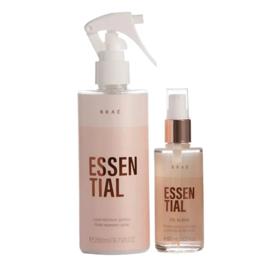 Kit Braé Essential Óleo e Sérum para Cabelos Danificados com Ácido Hialurônico
