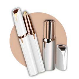 Kit Caneta Depiladora Sobrancelha + Batom Depilador Facial Branco Campus Ecom