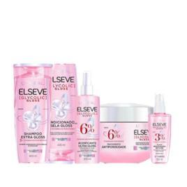 Kit Capilar Anti-Porosidade Glycolic Gloss Elseve L'Oréal Paris, 5 Passos