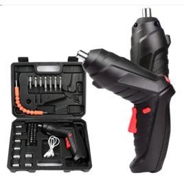 Conjunto parafusadeira furadeira chave de fenda eletrica de 3.6v com 47pcs