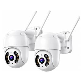 Kit com 2 Câmera de Segurança Wi-Fi Externa IP A8 – Prova d’Água com Visão Noturna Infravermelha