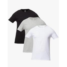 Kit Com 3 Camisetas Masc Básicas Slim Gola Redonda Hering