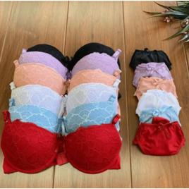 Kit Com 3 Lingeries Femininas