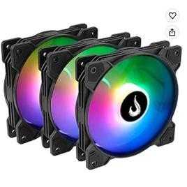 Kit Cooler Gabinete Rise Mode X | 3x Fan 120mm, ARGB, 1200rpm