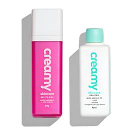 Kit Creamy Ácido Salicílico 2% + Ácido Mandélico 7% Controle Da Oleosidade E Manchas De Acne