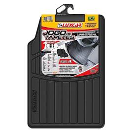 Kit de 4 peças, Tapete Automotivo Borracha Série 1 Luxcar Universal