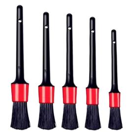 Kit De 5 Escovas Para Limpeza Automotiva