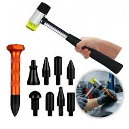 Kit Ferramentas Martelinho De Ouro Mgsg Martelo Borracha 81cm Cabo Emborrachado