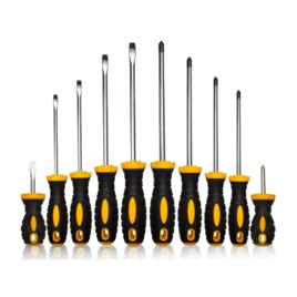 Kit Jogo Chave Fenda E Phillips 10 Peças