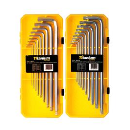 Kit Jogo Chave L Allen Hex + Torx Torque Longa C/ Estojo