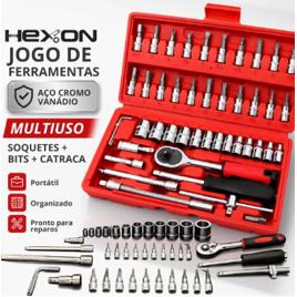 Kit Jogo Chaves Fenda Philips Catraca Soquete