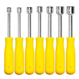 Kit Jogo De Chave Canhao Longo Soquete 7 Unidades Profissional