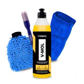Kit Lavagem Automotiva Vonixx: Shampoo Desengraxante, Luva e Pano Microfibra