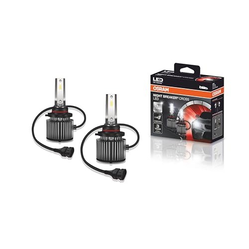 KIT LED NIGHT BREAKER CROSS HB3/HB4 OSRAM - 9005/6CW NBC - Potência 27W - Tensão 12V - 3 anos de Garantia - 6000K Branca Azulada