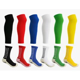 Kit Meia Antiderrapante Pro Soccer + Meião Cortado Canelito