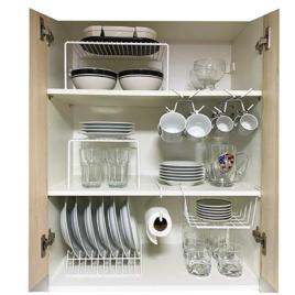 Kit Organizador de Armário para Cozinha - 7 Peças (Branco)
