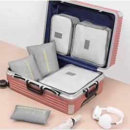 Kit Organizador de Viagem 6 Peças, Necessaires e Bolsas