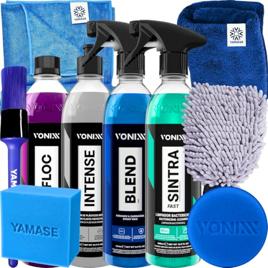 Kit Vonixx Blend Spray Cera Liquida Sintra Fast V-floc Shampoo Automotivo Intense Restaurador De Plasticos Internos 500ml