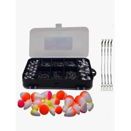 Kit Pesca Esportiva Estojo Anzol Girador Emp 131 Fishing Spo