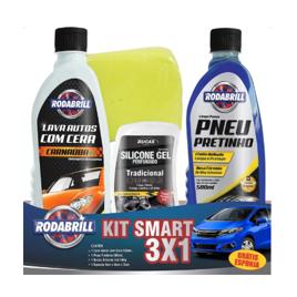 Kit Rodabrill 3 em 1 Lavagem Silicone Shampoo Pretinho Espuma 500ml