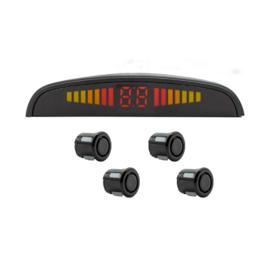 Kit Sensor De Estacionamento 22mm Preto Universal Ré Parachoque Traseiro Serve Em Todos Os Carros