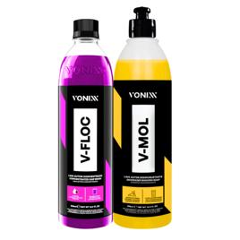 Kit Shampoo Automotivo Esfregação Neutro V-floc V-mol Vonixx