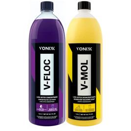 Kit Shampoo Concentrado Automotivo 1.5L Desincrustante Vonixx