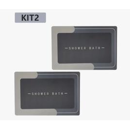 Kit 2 Tapetes Para Banheiro Tapete Mágico Ultra Para Absorção