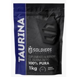 L- Taurina 1kg 100% Pura Importada Soldiers Nutrition Performance Músculo