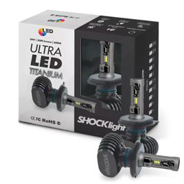 Lâmpada Ultra Led Automotiva Shocklight Titanium 10.000 Lúmens 6000k Encaixe +
