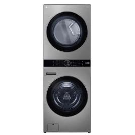 Lava e Seca Smart LG WashTower™ 17kg Aço Escovado com Inteligência Artificial
