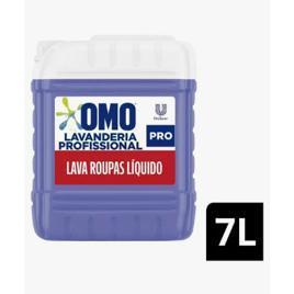 Lava Roupas Líquido OMO Lavanderia Profissional Lavagem 7 L