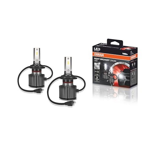 LED NIGHT BREAKER CROSS H7 OSRAM - 64210CW NBC - Potência 27W - Tensão 12V - 3 anos de Garantia - 6000K Branca Azulada