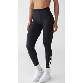 Calça de Academia Legging Fila Ajustada Train Elastic V Preta
