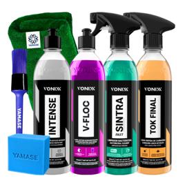 Limpeza Automotiva Completa, Shampoo V-floc Revitalizador Intense Cera Tok Final Limpador Sintra Fast Pano Vonixx