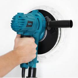 Lixadeira De Parede E Teto Tssaper Profissional Elétrica 850w 6 Vel Com Led E Saco Coletor p/ Massa Corrida Drywall