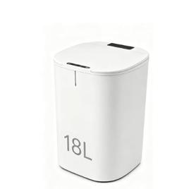 Lixeira Inteligente, BateiaPro Lixeira Automatica com Sensor Infravermelho, Carregamento Solar, 18 Litros, Lixeiras Cozinha Recarregável de 3 Modos de Detecção para Banheiro, Sala de Estar, Escritório