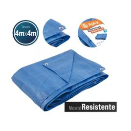 Lona Azul Reforçada 4x4 Metros 100 Micras Ajax