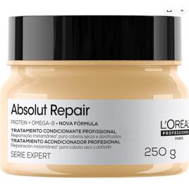 L'Oréal Professionnel Máscara Capilar Absolut Repair, Tratamento Capilar Proteico Para Nutrição Profunda, Hidrata, Repara Danos e Acrescenta Brilho, Para Cabelos Secos e Danificados