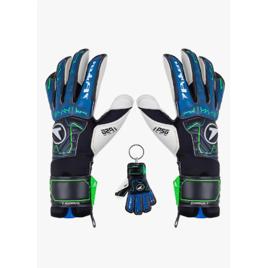 Luva De Goleiro Profissional Champion 9 Poker Cor Azul