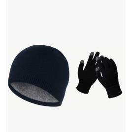 Luvas De Frio Lã Touch Screen Celular + Touca Quentinha Tamanho Único