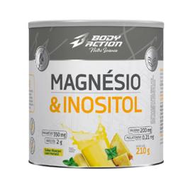 Magnésio E Inositol Bodyaction Nutri Science Taurina Melatonina 210g em Pó Sabor Abacaxi com hortelã x 210g