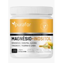 Magnésio Inositol Em Pó Glicina Taurina Treonina Gaba 210g Sabor Maracujá